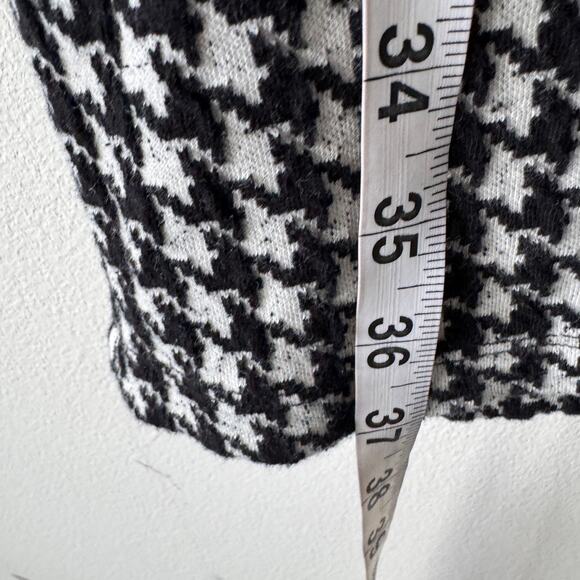 Who What Wear Dress Womens Medium Black White Houndstooth Fitted Career Business - Picture 10 of 11
